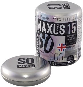 Экстремально тонкие презервативы MAXUS 003 + железный кейс